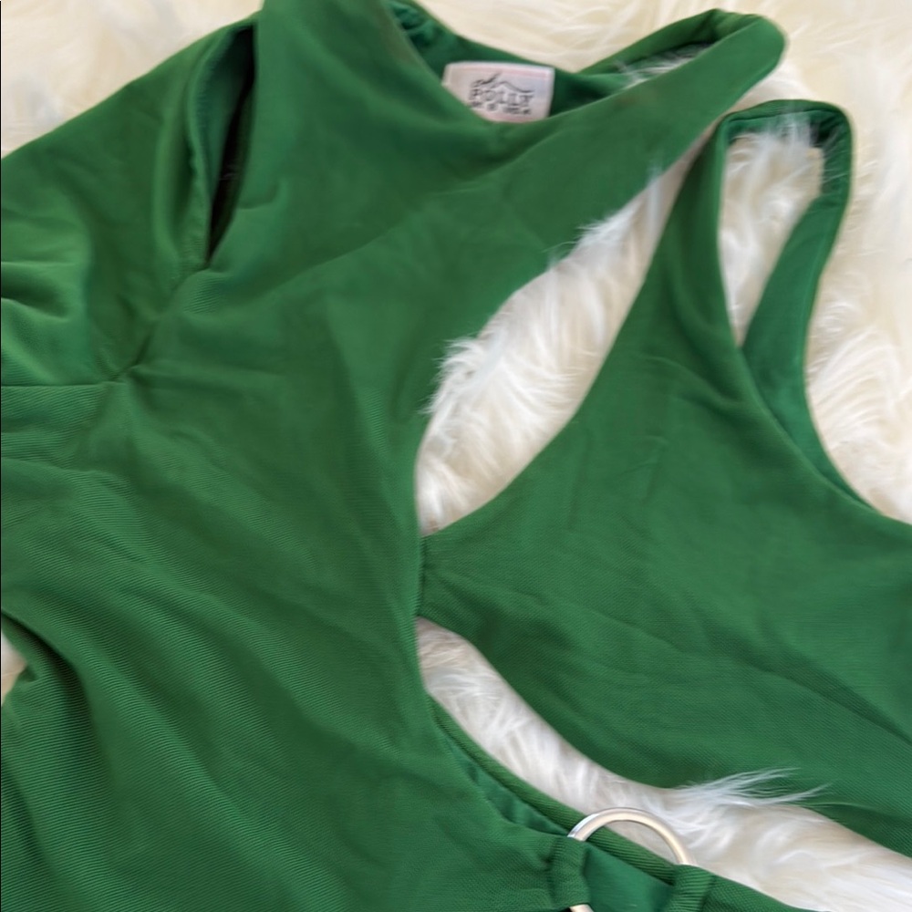 Green Sleeveless Women's Top
